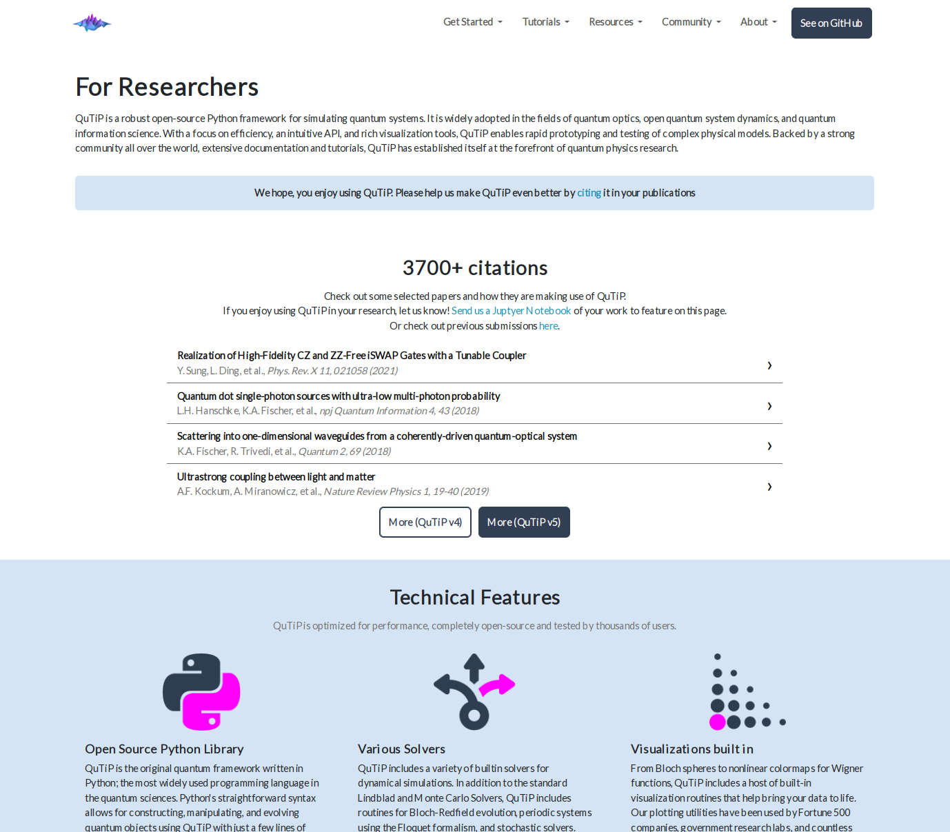 Example of new website design